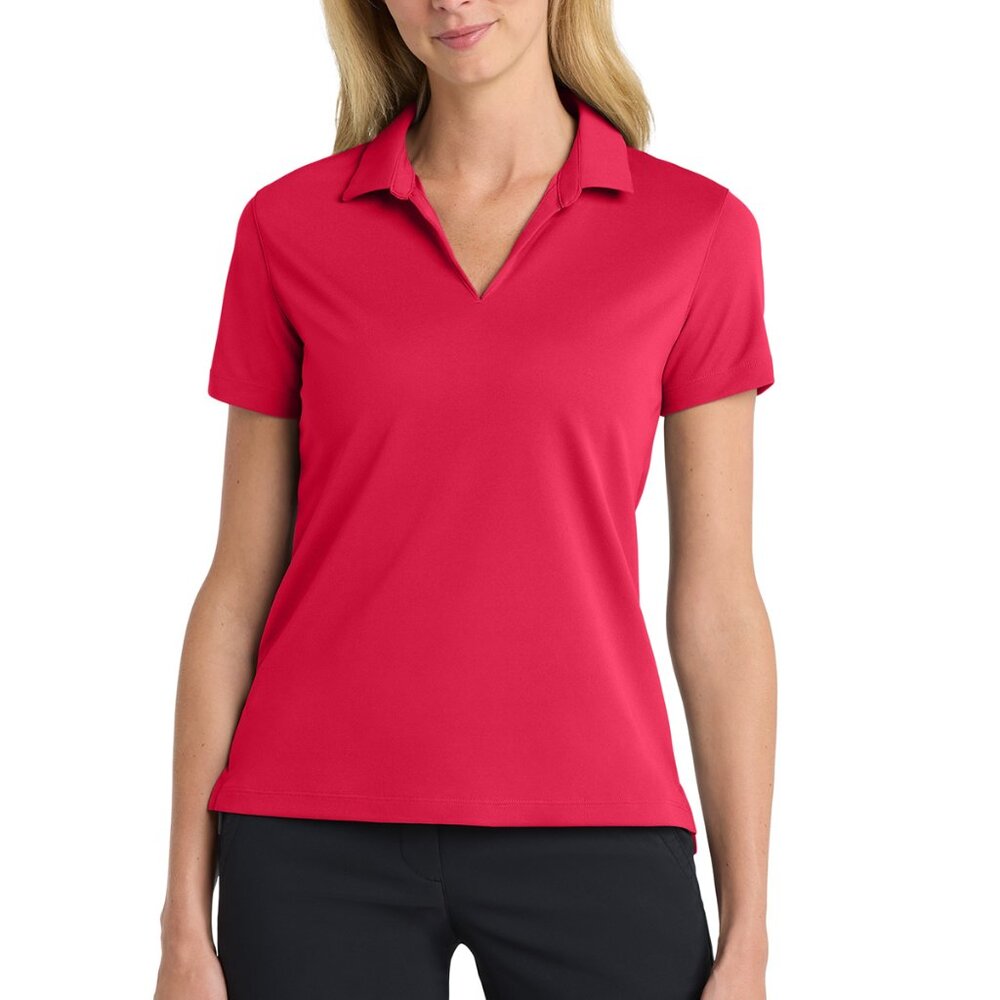 Nike Women's Dri-FIT Micro Pique 2.0 Polo. Size:  Large.  Color:  University Red
